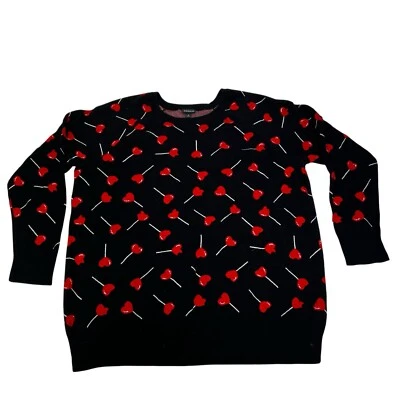 Suéter Torrid Lollipop Hearts cuello redondo para mujer 2 (2X 18-20) Foto 1 de 4