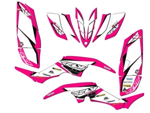 All Years RAPTOR 350 13 FLY Pink Senge Graphics Kit Compatible with Yamaha - Picture 1 of 7