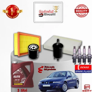 KIT TAGLIANDO FILTRI OLIO CANDELE SEAT TOLEDO II 1.6 74KW 100CV DAL 1999 -> - Imagen 1 de 2