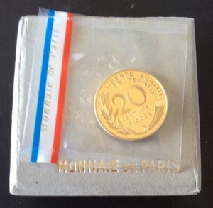 France - Very Rare PIEFORT du 20 Centime 1968 - Sealed + Certificate - Picture 1 of 2