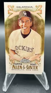 2021 Topps Allen & Ginter Chrome Andres Galarraga #276 Mini Superfractor 1/1 HOF - Picture 1 of 3