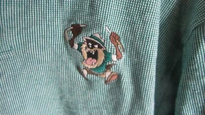 Warner Bros. Taz Tasmanian Devil Golf Rugby Polo Shirt Men's 2XL - Foto 1 di 4
