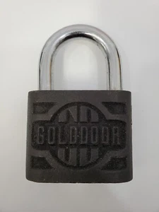 Vintage Large Heavy Duty Lock GOLDDOOR #4508 Padlock with Key - Picture 1 of 6