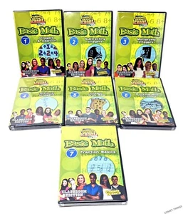 Standard Deviants School - Basic Math Programs 1, 2, 3, 4, 5, 6, 7 NEW & SEALED - Imagen 1 de 5