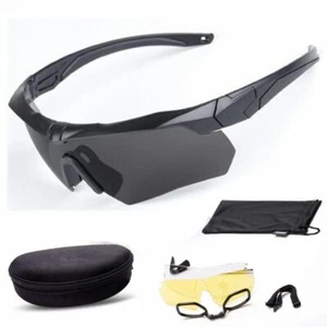 NEW Bulletproof Glasses Outdoor Sport Eyewear Tactical Goggles Shooting - Foto 1 di 5