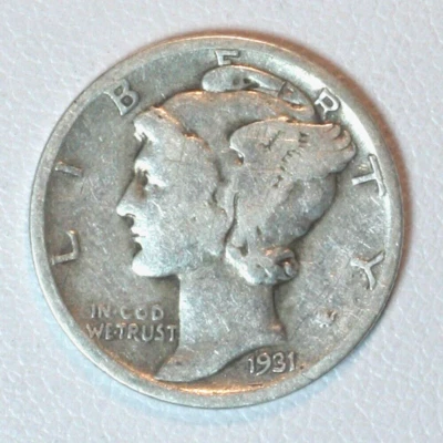 1931-S Mercury Dime - Image 1 of 3