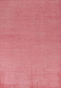 Contemporary Pink Wool Gabbeh Vegetable Dye Hand-knotted Room Size Area Rug 6x9 - Picture 1 of 16