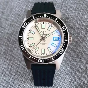 41mm Tandorio 62MAS Japan NH35A Automatic Domed Sapphire Glass Mens Watch Date - Picture 1 of 8