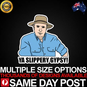 ALFY SLIPPERY GIPSY Vinyl Car Sticker Decal Cheap Adult Alf Stewart Aussie Cool - Picture 1 of 1