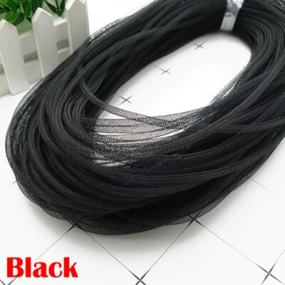 Flexible Mesh Tubing Ribbon Hair Shoes Bag Costume DIY Craft Christmas Decor Sew - Image 1 of 4