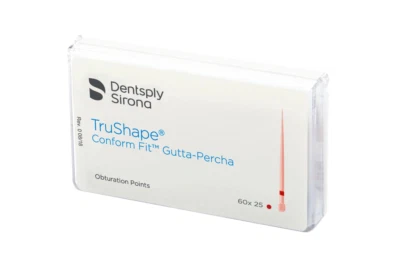 DENTALSPLY SIRONA DentSply TruShape Endodontic Conform Fit Gutta-Percha Points (60/pk)