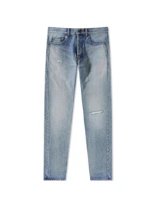 Saint Laurent D18 Jeans Santa Monica Distressed Blue Denim - 32 & 34 - Neu mit Etikett 735€ - Bild 1 von 11