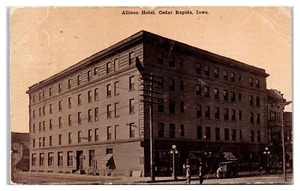 Allison Hotel in Cedar Rapids Iowa um 1914 Postkarte - Bild 1 von 2