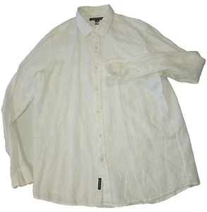 Michael Kors Men's Classic Fit Workwear Solid Dress Shirt Ivory Size Large M001 - Picture 1 of 7