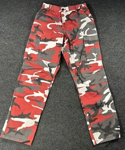 Military Camouflage BDU Cargo Army Combat Pants Medium Red, Grey, Black, White - Picture 1 of 10