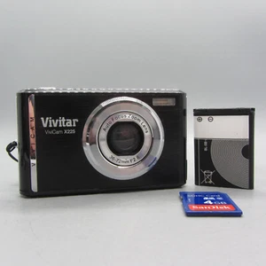 Vivitar Vivicam X225 10.1MP Compact Digital Camera Black Tested - Picture 1 of 9