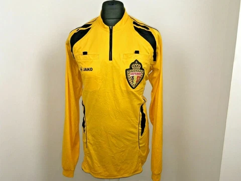 Belgium Referee Football Shirt Neon Official Belgian KBVB Jersey Size XL Cover