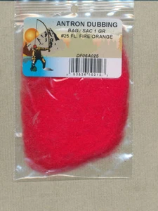 Antron Dubbing Bag - 1 gram - fl fire orange - Picture 1 of 1