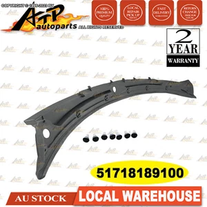 Windshield Wiper Cover Vent Cowl Grille Panel 51718189100 for BMW 3 Series E46 - Picture 1 of 4
