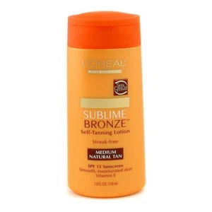 L’Oréal Sublime Bronze self tanning lotion medium natural tan SPF 15 5oz /150 ml - Picture 1 of 1