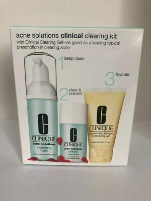 Kit de limpieza clínica Clinique Acne Solutions nuevo en caja Foto 1 de 3