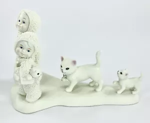Figurina Snowbabies Itty Bitty Kitty Crossing" - Foto 1 di 4