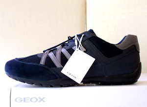Geox scarpe uomo U Ravex A sneaker pelle nubuck+mesh+pelle PU blu navy n.42 €100