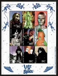 Guinea - Lost in Space - Science Fiction - Bogen mit 9 Briefmarken - postfrisch - Bild 1 von 1