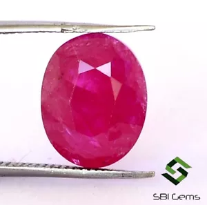 5.68 CTS Certified Natural Ruby Oval Cut 11.40x9.10 mm Mozambique Loose Gemstone - Picture 1 of 5