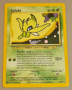 Celebi #16/64 Rare Neo Revelation 2001 Pokemon Englisch Played Gebraucht Vintage