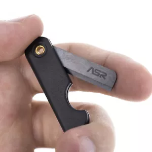 Hoja de afeitar de cerámica plegable táctica ASR, herramienta de supervivencia cuchillo de escape micro EDC - Imagen 1 de 6