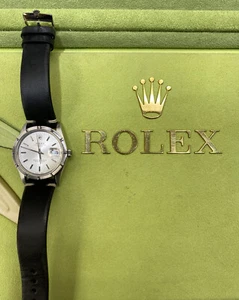 Genuine Rolex Oyster Perpetual Date 34mm 15210 Silver Dial Automatic SS Watch - Picture 1 of 7