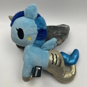 Aurora Tokidoki Mermicorno 7" Blue Unicorn Mermaid Corsica Stuffed Animal - Picture 1 of 14