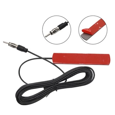 New Universal Car Hidden Amplified Antenna Kit Electronic Stereo AM/FM Radio - Image 1 of 4