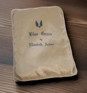 VERY RARE Elizabeth Arden Blue Grass Pillow Cushion Gold A Wings - Picture 1 of 4