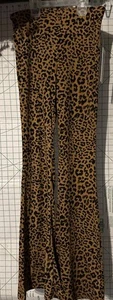 Leopard animal Print : Flared Yoga Pants : S 4-6 - Picture 1 of 5
