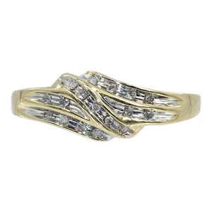 Modischer Damenring Diamant 17 Diamanten 0,085 Karat T.W. 10K Gelb G (PZ1001175) - Bild 1 von 4