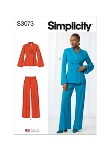Simplicity SEWING PATTERN S3073 Misses' Or Women's Suit Jacket & Trousers - Picture 1 of 8