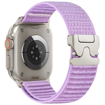 Nylon Woven Band Parachute Buckle for Apple Watch Ultra Series 11 10 9 8 7 6 SE - Image 1 of 4
