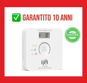 ✅ Rilevatore Monossido di Carbonio LIORQUE 10 Anni Allarme Certificato EN50291 - Imagen 1 de 10