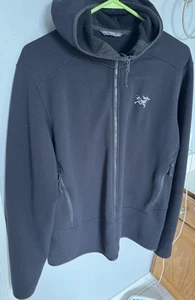 ARC’TERYX Jacket Black L Large Hood Warm Great Condition Homes G - Picture 1 of 9