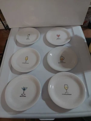 Ceramic 6 Inch Appetizer/Cocktail Plates (Set Of 6) - Image 1 of 4