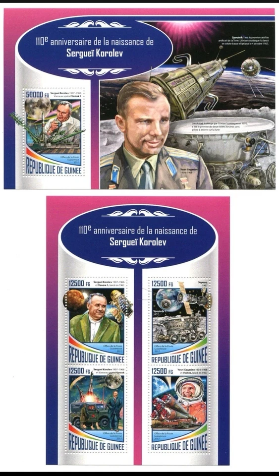 Yuri Gagarin/Espacio/Astronautas soviéticos - sellos - MNH** SN. Foto 1 de 1