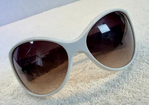 Occhiali da sole Dolce & Gabbana bianchi oversize logo tempio stile vintage - Foto 1 di 8