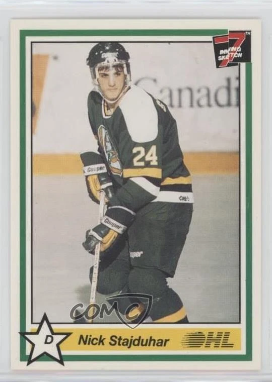 1990-91 7th Inning Sketch OHL Nick Stajduhar #144 - Image 1 of 2