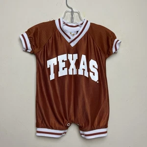 Vintage Texas Longhorns TX 0-3 Months One Piece Jumper Romper Jersey College - Picture 1 of 10