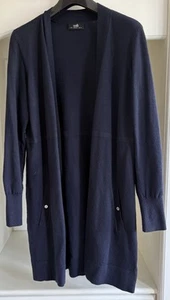 Woman’s Wallis Navy Long Cardigan Size M - Picture 1 of 3