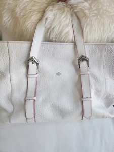 i santi โ Valentines ๐ Weekender Bag w Pink Liner โ Italian Leather โ Luxury - Picture 1 of 5