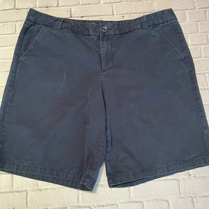 Pantalones cortos enrollables Khakis by GAP Boyfriend para mujer azul marino talla 12 - Imagen 1 de 8