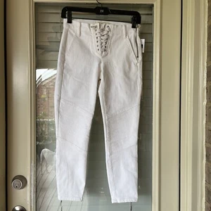 Gap 1969 Women's Size 25P White True Skinny Side Zip NWT - Picture 1 of 6